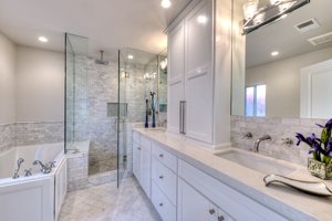 Bathroom of Charles Bukowski's childhood home in Los Angeles after renovation