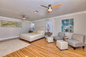 Add-on bedroom of Charles Bukowski's childhood home in Los Angeles after renovation